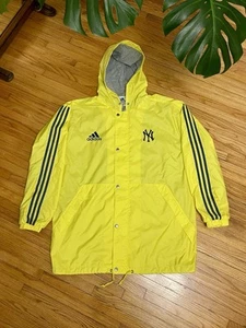 Herren Medium Adidas New York Yankees Stadium Usher MLB Windbreaker Jacke gelb - Bild 1 von 11