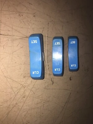 Ginuwine SelectricI L BLUE tab set & clear levers 1960s - Image 1 of 2