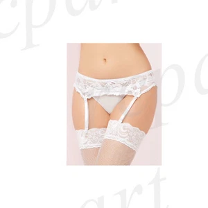 New women lignerie sexy White garter belt two size run glamour 9555 - Picture 1 of 1