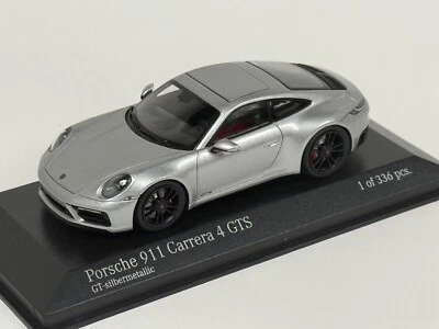 1/43 Minichamps Porsche 911 Carrera 4 GTS  from  2021 in Silver 410 063004 BK146 - Image 1 of 4
