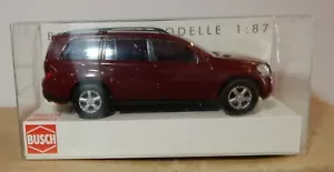 Micro Busch Ho 1/87 Mercedes-Benz Classe Gl Rosso Scuro #46300 IN Box - Foto 1 di 7