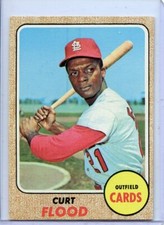1968 Topps Curt Flood St. Louis Cardinals  #180  ⭐️💥🎯 NM  