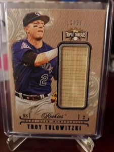 2014 Triple Threads Unity Relics Troy Tulowitzki #12/36 Game Used Bat - Rockies