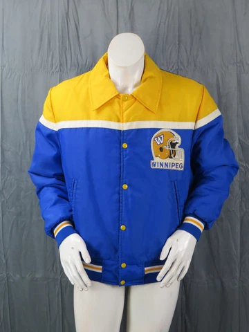 Winnipeg Blue Bombers Jacket (VTG)  - Bomber Jacket by Shain - Men's Large Cover