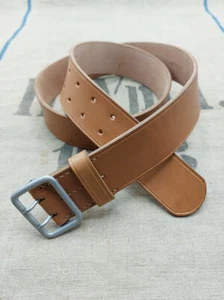 WW2 German Army LW , WH Officer Leather High Quality Patinated Belt - TOP Repro - Picture 1 of 5