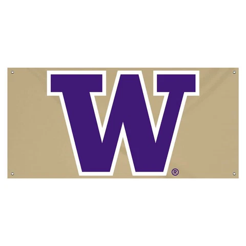 Washington Huskies Gametime Vinyl Banner - 2' x 4' Cover