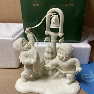 Snowbabies RING THE BELLS IT'S CHRISTMAS #68764 Department 56 W/OB - Picture 1 of 10