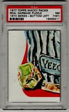 1976 Topps Wacky Packages 16th Series 16 Bottom Left Checklist Puzzle PSA 7 NM