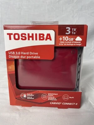 Toshiba 3tb External Hard Drive Canvio Connect II - Image 1 of 2