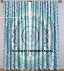 Ombre Mandala set tende in cotone indiano finestra divisorio sospeso hippie