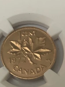 1972 CANADA 1 Cent MS 65 Red NGC - Picture 1 of 4