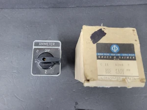 KrausNaimer C11 A048 Ammeter Switch Heavy duty 12amp 600VAC 3position switch - Picture 1 of 6