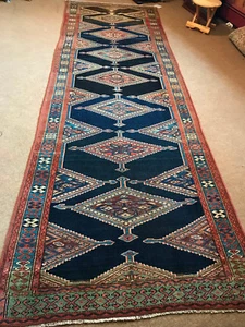 Unique Antique Tribal kurd Veramin Runner Collectors Runner 4x11ft circa 1880 - Picture 1 of 12
