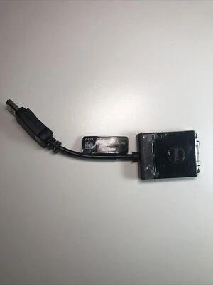 Dell DANARBC084 GENUINE Display Port Computer Output to DVI Adapter Dongle Cable - Image 1 of 4