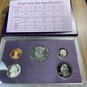 1987 S Plad Proof Set U.S. Mint Confezione Originale Governo OGP COA - Foto 1 di 2