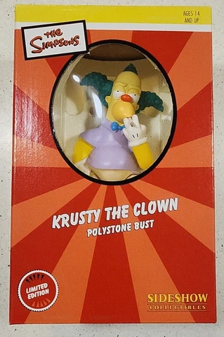 The Simpsons Krusty the Clown  Polystone Bust - from Sideshow bust Cover