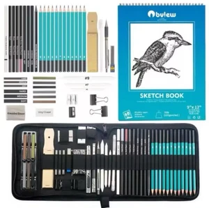 50 Pieces Artists Sketching Drawing Set Kit For Beginners - Picture 1 of 6
