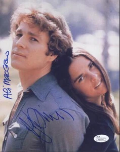 RYAN O'NEIL ALI MAGRAW LOVE STORY SIGNED AUTOGRAPHED 8X10 PHOTO JSA STICKER - Picture 1 of 1