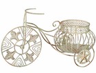 Deko Fahrrad Garten Blumenfahrrad Weiss Metallrad zum Bepflanzen Pflanzrad Eisen