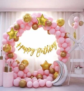 Green Birthday Decoration Items Combo Set for Kids Happy Birthday Banner 65Pcs - Picture 1 of 7