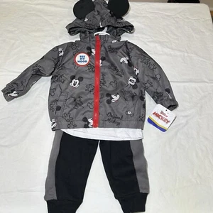 Disney Junior MiCKEY Baby boy 3 PC Set Jacket, T-Shirt & Pants Size 12M NEW! - Picture 1 of 6
