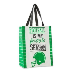 NWT DII REUSABLE Football Season Family Friends GIFT BAG Grocery SHOPPING TOTE - Picture 1 of 1