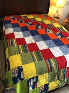 Newly Handcrafted Picnic/Beach Blanket. Nautical. Denim Backed. 83.5” X 102”. - Picture 1 of 10
