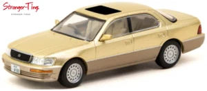 Coche Asfalto Lexus LS400 Beige Metálico Escala 1/64 - Imagen 1 de 1
