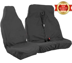 TOYOTA HIACE Waterproof Black Custom Van SEAT COVERS 100% WATERPROOF HEAVY DUTY - Picture 1 of 1