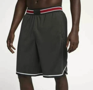 NIKE Vaporknit Lightweight Sequoia Dark Green Red Basketball Shorts NEW Mens S - Picture 1 of 7