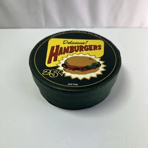 Juego de 4 posavasos retro en caja de almacenamiento. Por AB Moore. - Imagen 1 de 5