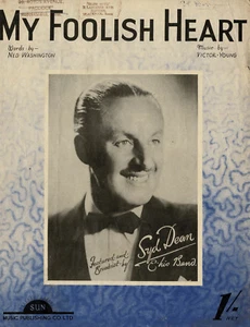 MY FOOLISH HEART Sheet Music & Words ~ By Ned Washington/Victor Young ~ Syd Dean - Picture 1 of 2