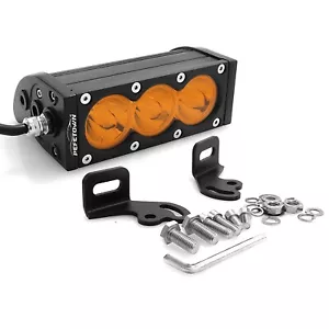 6 Inch Amber LED Bar Spot Offroad 4WD Boat SUV Truck Car Fog Driving Lights Lamp - Picture 1 of 8