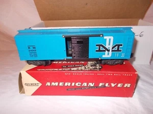 AMERICAN FLYER #24043 B & M BOX CAR MINT IN ORIGINAL BOX LOT #X-6 - Picture 1 of 5