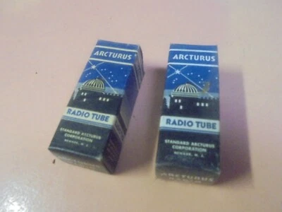 Vintage New Old Stock NOS Lot of two Arcturus 3Q4 tubes - Image 1 of 2