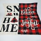 4 Pack Christmas Pillow Cover 16" X 16" Holiday Decorative Couch Pillow Cases