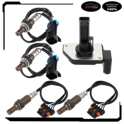 Sensor de oxígeno o2 02 para GMC Savana 1500 2500 4 piezas + sensor MAF de flujo de aire de masa Foto 1 de 4