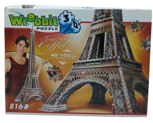 Puzzle 3D WREBBIT - Torre Eiffel iconica Parigi punto di riferimento 816 pezzi. SS2 - Foto 1 di 10