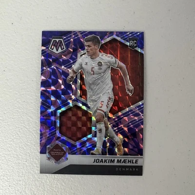 2021 Mosaic FIFA Road to World Cup Reactive Purple Prizm Joakim Maehle Rookie RC - Image 1 of 2