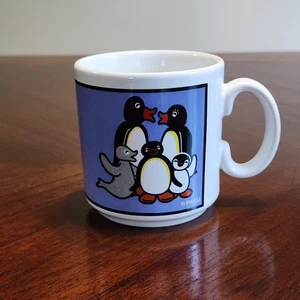 Pingu Unicef Small Coffee Tea Mug Cup Penguin Friends TV Made in England RARE - Picture 1 of 13
