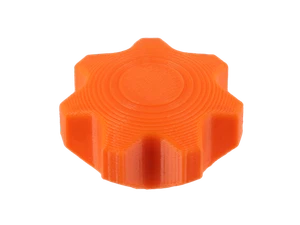 Sterngriffmutter, Orange, für Motorabdeckung und Haube - für Simson KR51, SR4, S - Bild 1 von 2