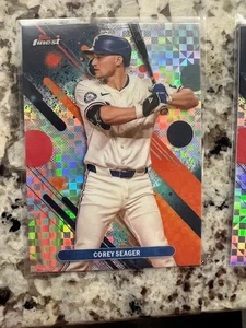 2025 TOPPS FINEST CHECKERBOARD REFRACTOR CARD TEXAS RANGERS COREY SEAGER #49 - Picture 1 of 1