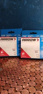 Arrow 508 Heavy Duty T50 1/2-Inch Staples Ideal for Upholstery Joinery 1250-Pack - Picture 1 of 1