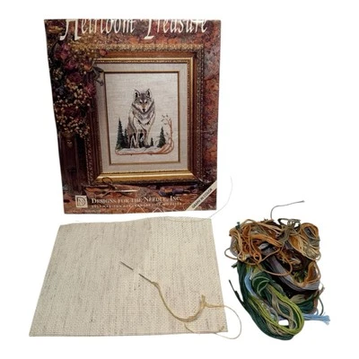 OPEN Designs for the Needle 5211 Wolf Snow Scene Counted Cross Stitch Kit VTG - Image 1 of 4