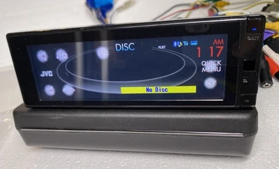 JVC El Kameleon KD-AVX77 DVD/CD Bluetooth Iphone W/ Alpine SBS-05DC Center Clean - Image 1 of 4