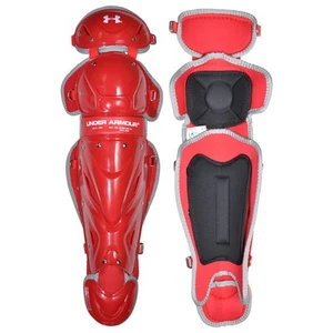Protectores de piernas Under Armour UA Victory Intermedio 14,5° de béisbol, escarlata - Imagen 1 de 1