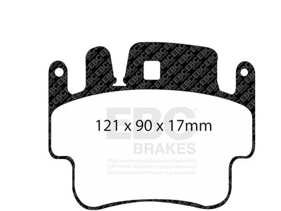 Brake Pad Set For 2001-2007 Porsche Boxster 2002 2003 2004 2005 2006 ZB659CY - Image 1 of 4