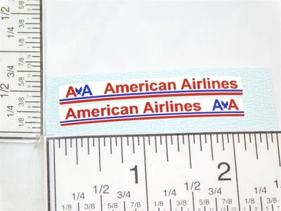 Pair Superfast Matchbox #65 Airport Coach American Airlines Stickers SF-65B1 - Image 1 of 2