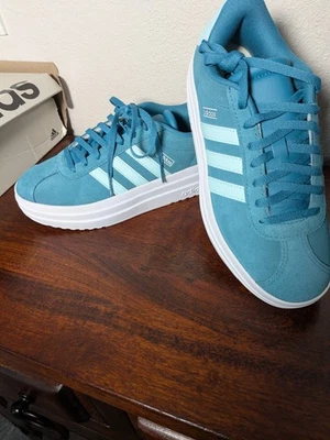 Adidas VL Court Bold Mujer Zapatos de Skateboarding Power Teal Talla 5 Foto 1 de 4