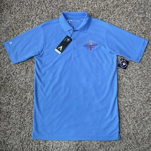 Texas Rangers 2023 World Series Champions Polo Antigua Uomo Taglia Small Blu Cielo - Foto 1 di 9